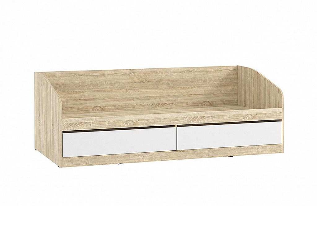 Кровать Фанк НМ 041.50Дуб сонома/белый скандинавский